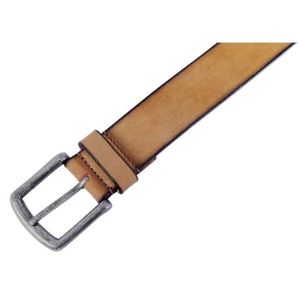 Bälte - LEONARDO VERRELLI - LV0149 - Äkta läder - Brun - Bredd 3,8 cm brun 110 cm