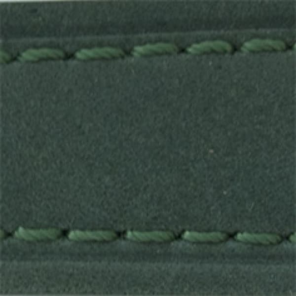 Urrem - MY-MONTRE - 24mm - grøn ruskind - polstring 4,5mm - spænder i rustfrit stål Grön