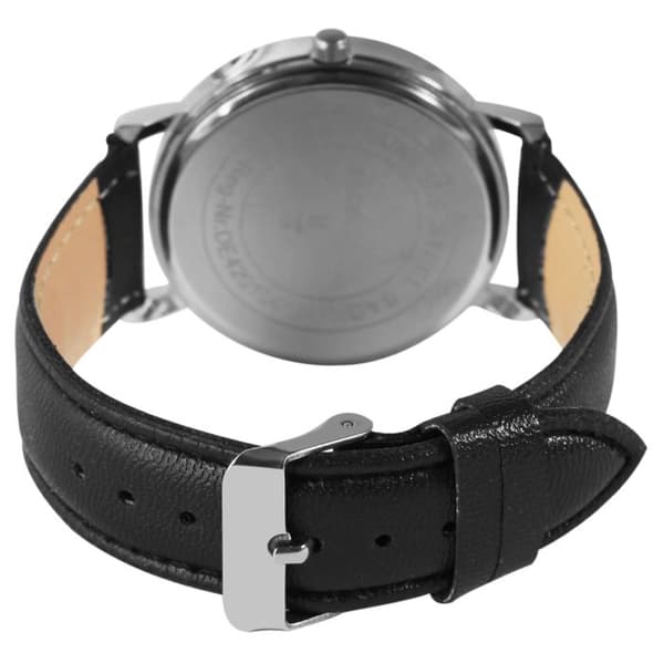 Ur - EXCELLANC - Excellanc - Grøn skive - Sort imiteret læderrem - 38 mm kasse Svart