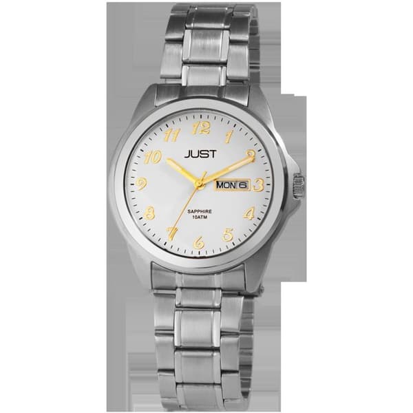 Ur - JUST - Phileas - Rustfrit stål - Safirglas - Vandtæthed 10 ATM Silver