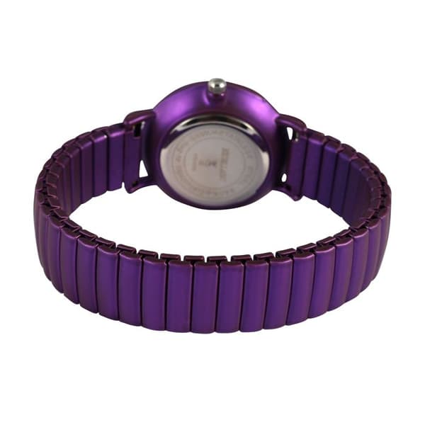 Armbåndsur - EXCELLANC - PC21 - 30 mm - Lilla elastisk rem - Mineralglas Violett