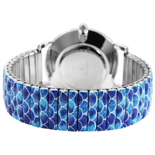 Klocka - EXCELLANC - Colory - Blå urtavla - 36 mm boett - Justerbart armband i stål Blå