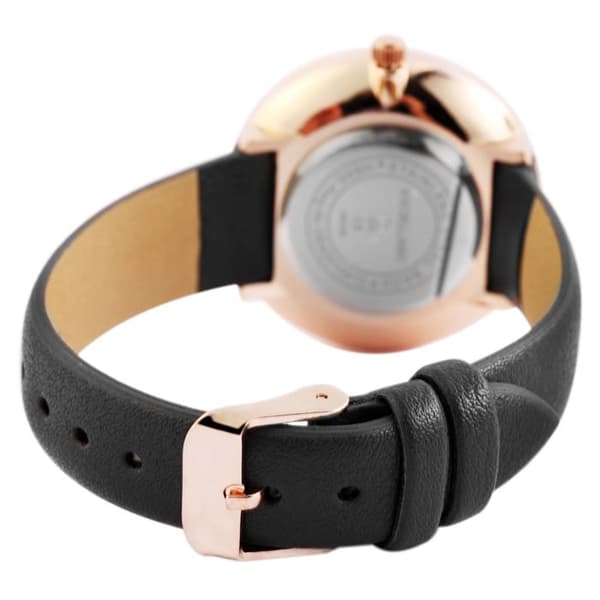 Ur - EXCELLANC - EX0320 - Kasse 36 mm - Grå urskive - 16 mm imiteret læderrem Grå