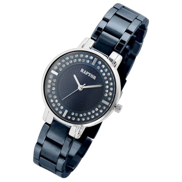 Ur - RAPTOR - Nahida - Kasse 32 mm - Blå rustfrit stålrem - Quartz Miyota 2035 Blå
