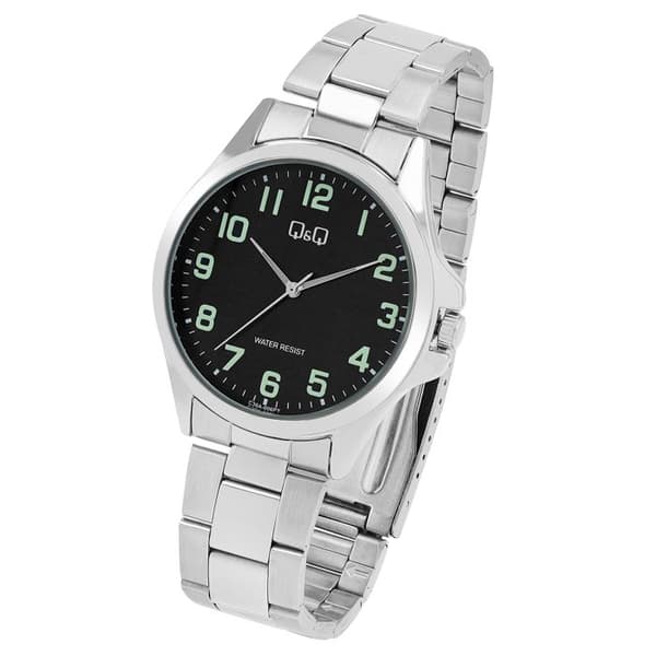 Ur - Q&Q - Analog - 40 mm - Rustfrit stål - 3 ATM Silver