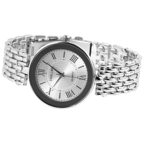 Armbandsur - EXCELLANC - EX0489 - Silver - Kapsel 38 mm - Quartz PC21 Silver