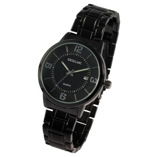 Rannekello - EXCELLANC - Excellanc - Musta - Kotelo 41 mm - Kvarts Svart
