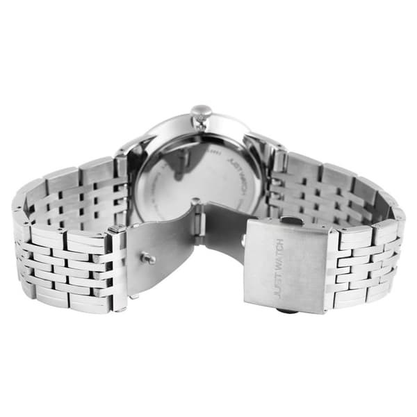 Ur - Elia - Rustfrit stål - Sort urskive 41 mm - Vandtæthed 3 ATM Silver