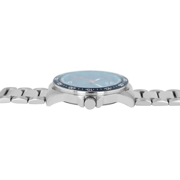 Ur - Marten - Rustfrit stål 43 mm - Blå urskive - Vandtæthed 10 ATM Silver
