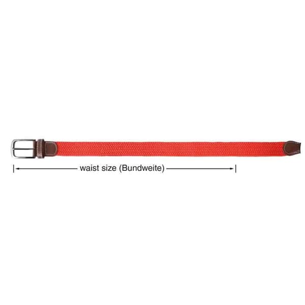 Bælte - Moderne - Polyester - 100 cm - Rød/Sort/Brun Röd//Svart//Brun 100 cm