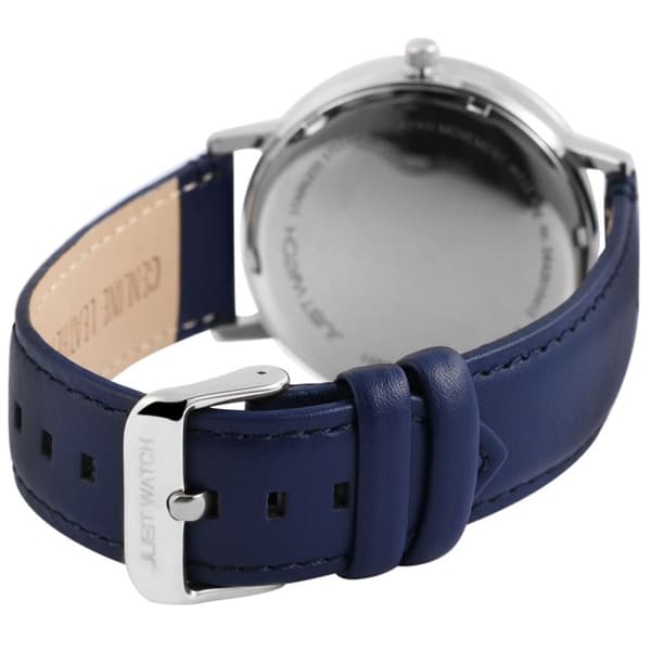 Ur - David - Mørkeblå skive - Læderrem 22 mm - Quartz Miyota 2350 Blå
