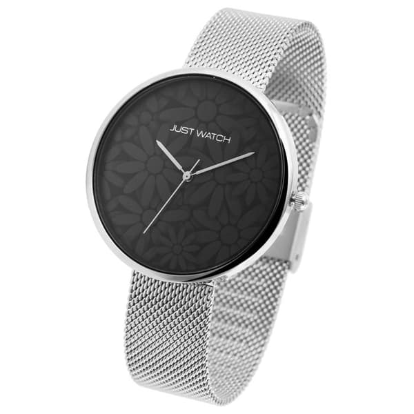 Ur - Floriane - Milanese kæde i rustfrit stål - Kasse 42 mm sølv - Quartz bevægelse Miyota 2035 Silver