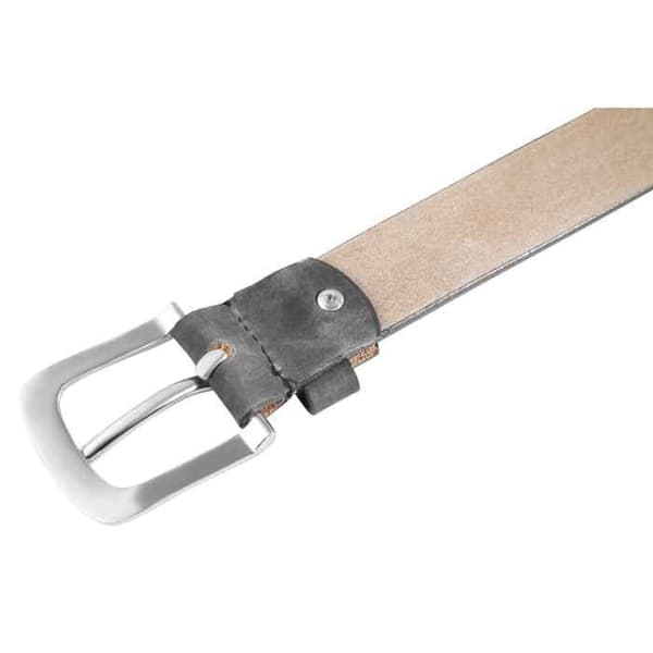 Vyö - LEONARDO VERRELLI - LV0138 - Aitoa nahkaa - 105 cm - Harmaa Grå 115 cm