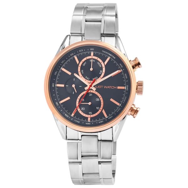 Armbandsur - Valcone - Rostfritt stål - Blå urtavla - Kapsel 44 mm Silver