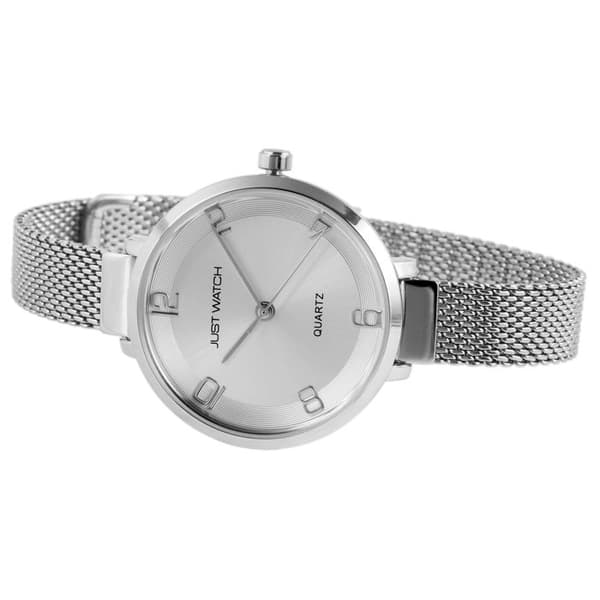 Damklocka - Ashley - Silver - Boett 32 mm - Milanaiskedja i stål Silver