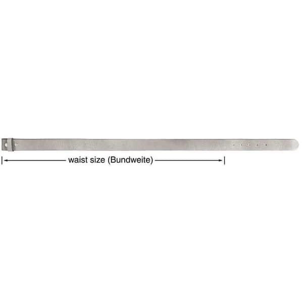 Bælte - LEONARDO VERRELLI - LV0048 - Ægte læder - Grå - 110 cm Grå 115 cm