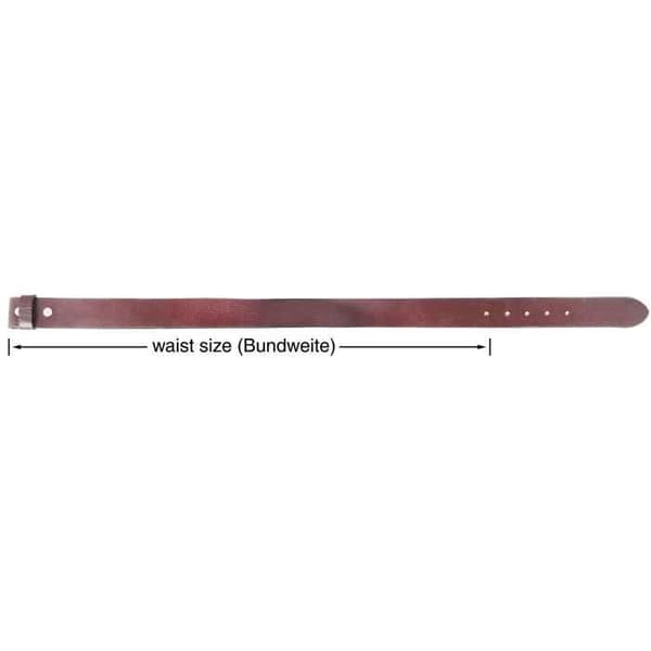 Bälte - LEONARDO VERRELLI - LV0048 - Äkta läder - Bredd 4 cm - Längd 100 cm Röd 105 cm