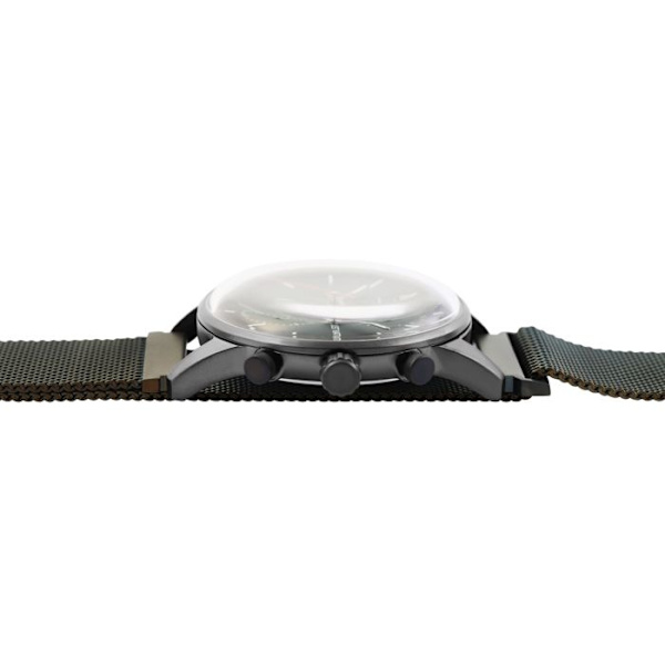 Ur - Just Watch - 41 mm - Grå kasse - Grøn mesh rem Grå