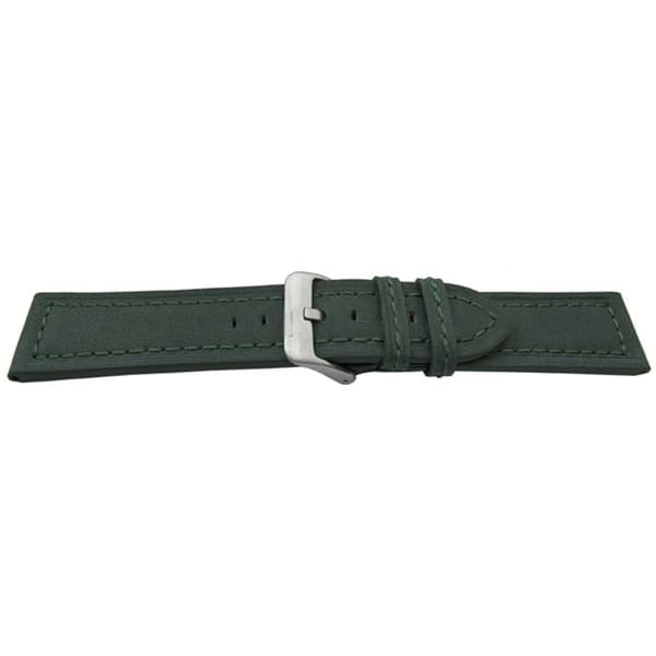 Urrem - MY-MONTRE - 24mm - grøn ruskind - polstring 4,5mm - spænder i rustfrit stål Grön