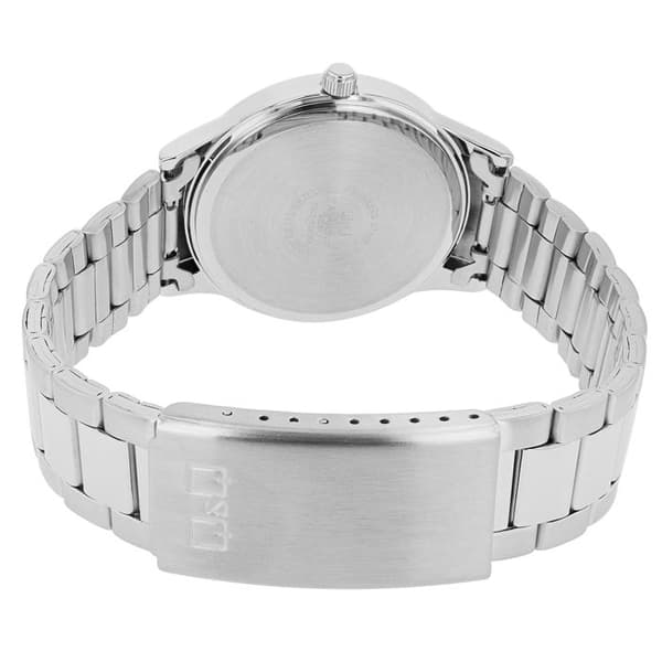 Ur - Q&Q - Q&Q - Rustfrit stål - Sort urskive - 40 mm kvarts 3 ATM Silver