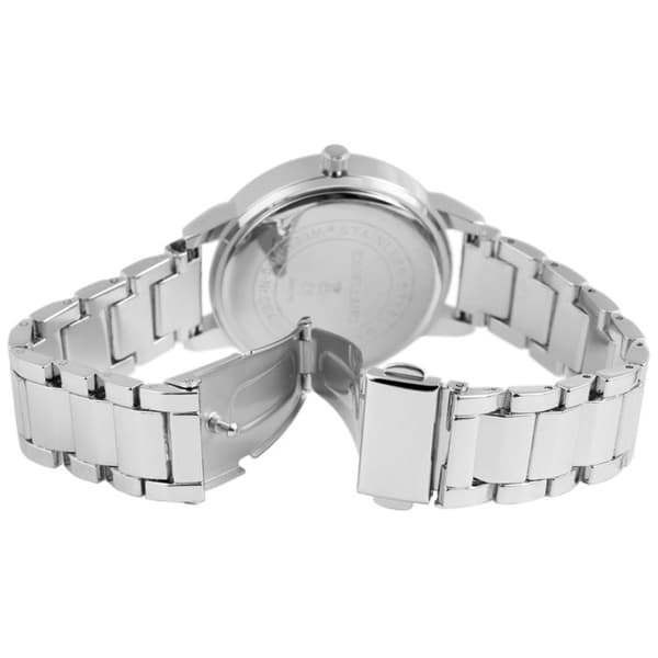 Kello - EXCELLANC - EX0367 - Kotelo 36 mm - Harmaa kellotaulu - Metallihihna 16 mm Silver