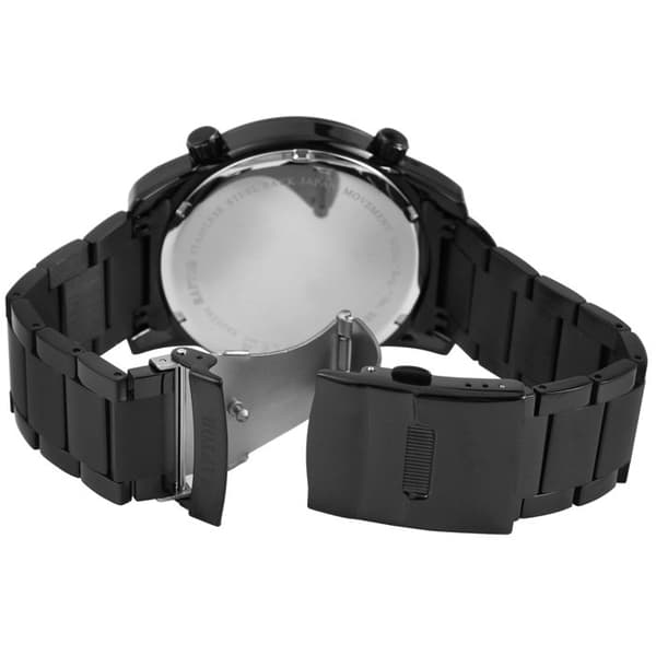 Ur - RAPTOR - Fox - Kasse 47 mm - Blå urskive - Sort stålrem Sort