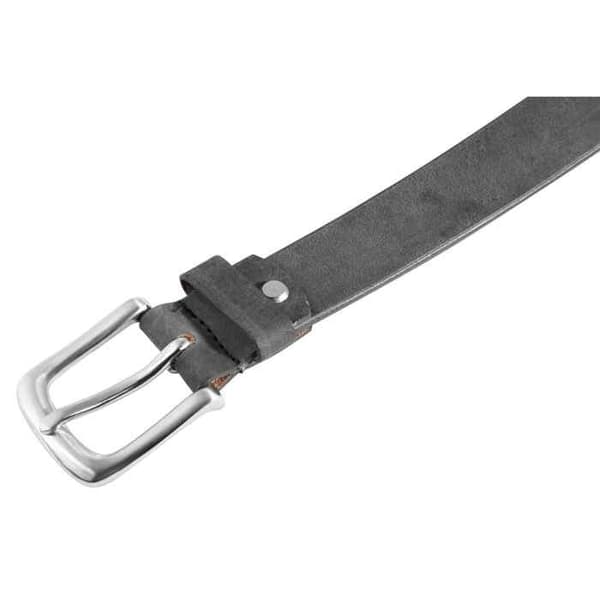 Bälte - LEONARDO VERRELLI - LV0138 - Äkta läder - Grå - 125 cm Grå 125 cm