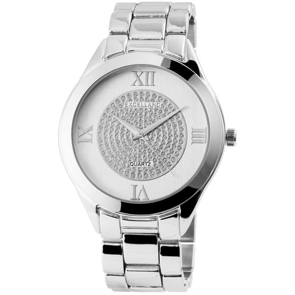 Ur - EXCELLANC - EX0200 - Sølv - Metalrem 20 mm - Japansk kvartsbevægelse PC21 Silver