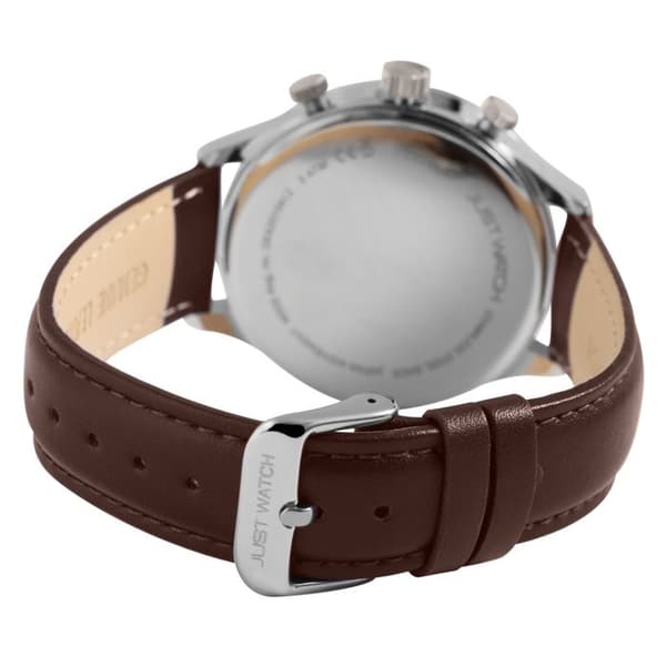Herrklocka - Menzie - Brunt läder - Kapsel 42 mm - Quartz VX9NE brun