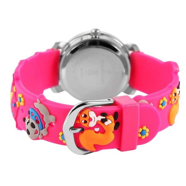 Ur - EXCELLANC - Excellanc - Kasse 27 mm sølv - Silikonearmbånd rosa - Kvartsur Silver