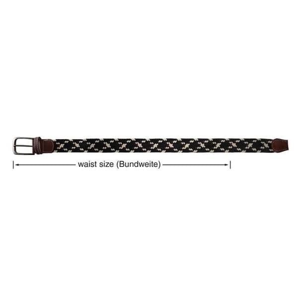Bælte - 100 cm - Polyester med syntetisk læderlook - Beige - Bredde 3,2 cm beige 100 cm