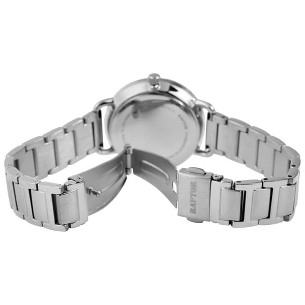 Ur - RAPTOR - Shienne - Sølvfarvet rustfrit stål - Grå urskive 33 mm - Vandtæthed 3 ATM Silver
