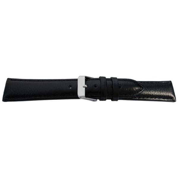 Sileä, graafinen musta ranneke 20mm (18mm) Svart
