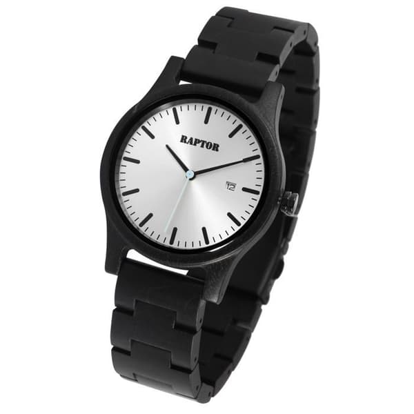 Armbandsur - RAPTOR - Malta - Grått trä - Diameter 41 mm - Vattentålighet 3 ATM Grå