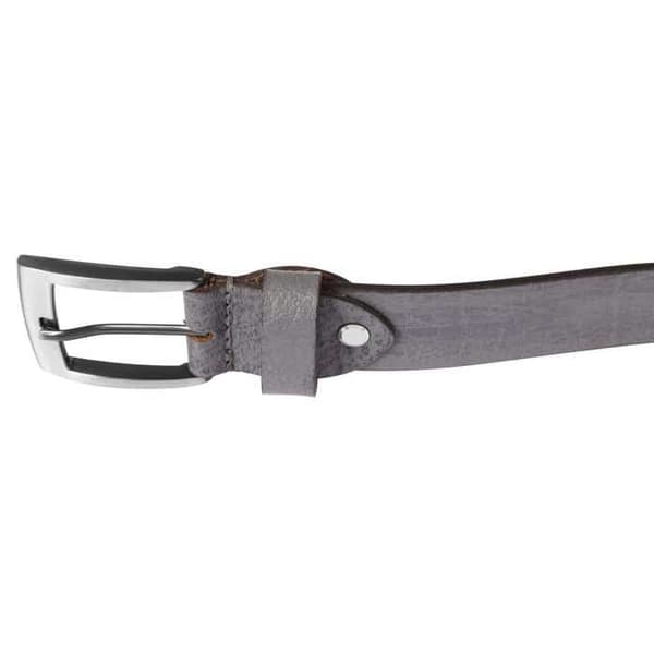 Bälte - LEONARDO VERRELLI - LV0045 - Äkta läder grå - Bredd 3,3 cm - Längd 130 cm Grå 130 cm