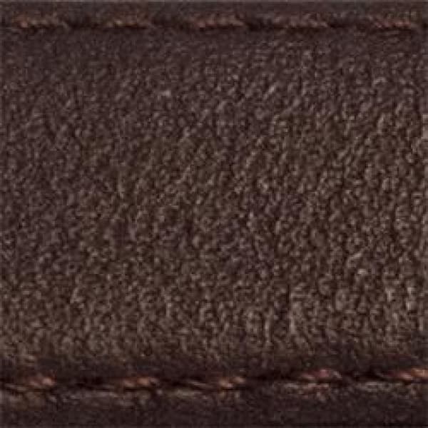 Armbåndsur læder mørkebrun 17mm (14mm) super blød semi-glans brun