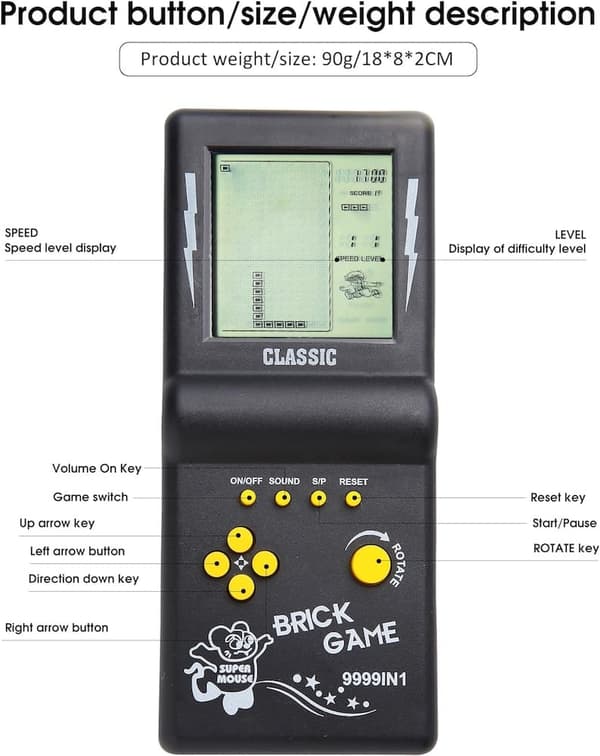 Tetris Spelkonsol Retro