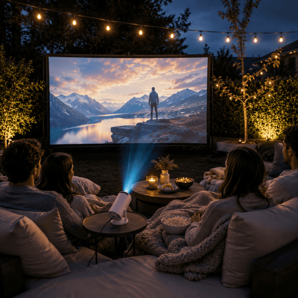 Mini Projektor 4K med Android TV, WiFi 6 & Bluetooth – HY300 Pro