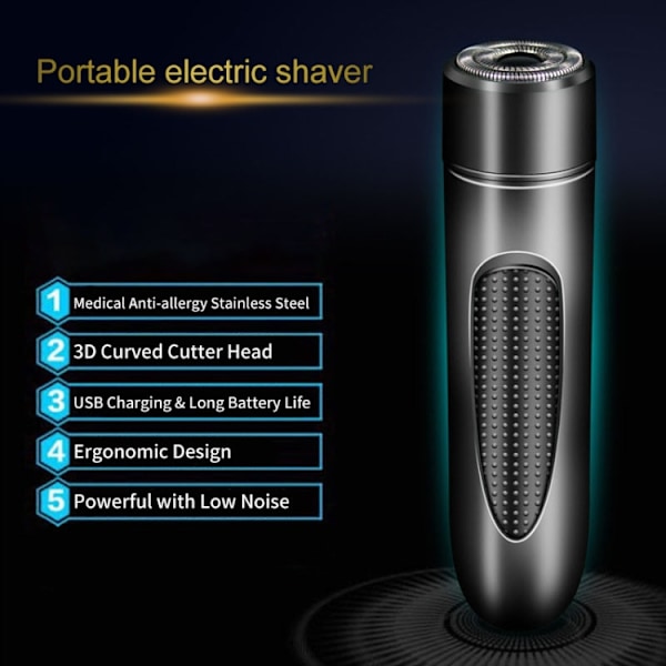 Portabel Mini Trimmer För Skägg