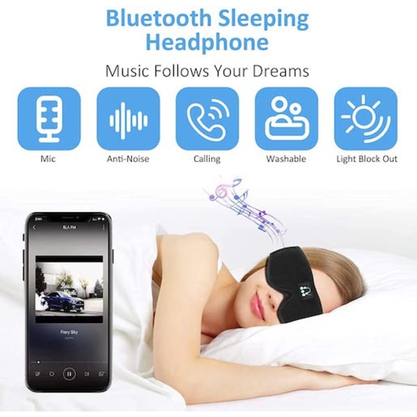 3D SleepPhones Bluetooth Sovhörlurar