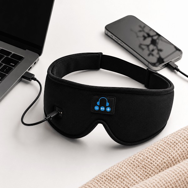 3D SleepPhones Sovhörlurar Bluetooth – Sovmask för Sidosovare