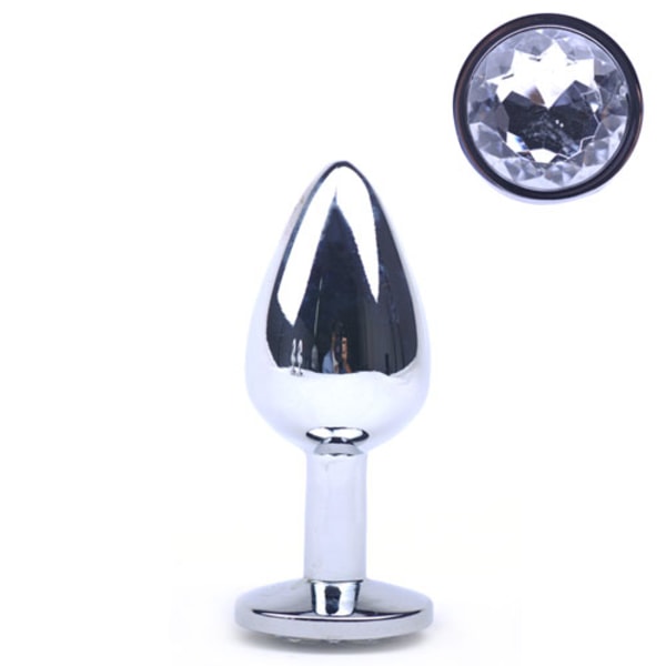 Buttplug Metall 2,5 cm Silver