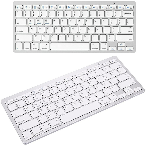 Slimmat Bluetooth-tangentbord – Kompatibelt med iPad, PC & Mac