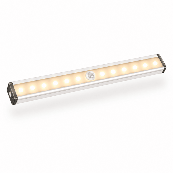 Trådlös LED-lampa med Rörelsesensor 21 cm – Dimbar & Uppladdning Varmvit  4-Pack – Bäst värde
