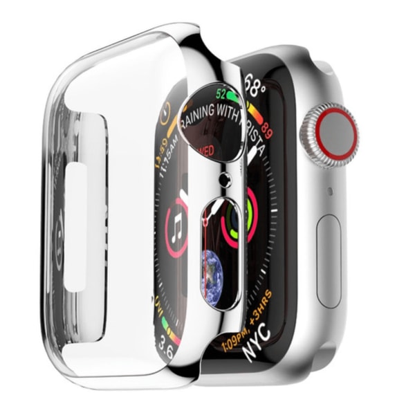 Apple Watch 44 mm Skärmskydd med Heltäckande Skal Silver