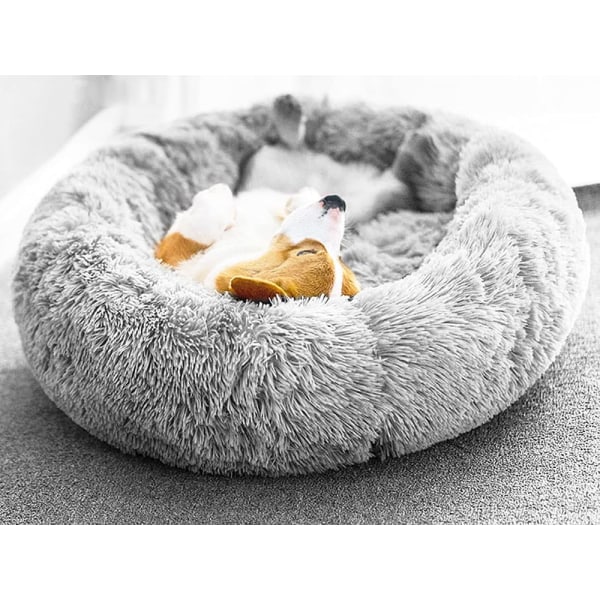 Lugnande Hundbädd Fluffig & Mysig Rosa 100 cm