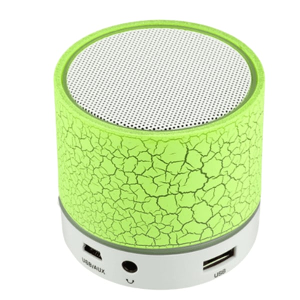 Trådlös Mini Högtalare Bluetooth med LED Grön