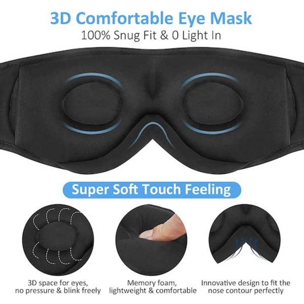 3D SleepPhones Bluetooth Sovhörlurar