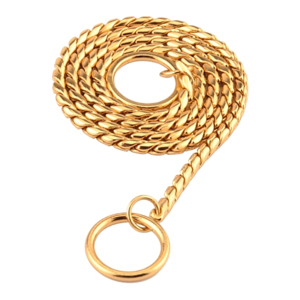 Hundhalsband med Guldkedja 40cm