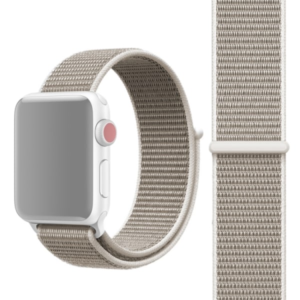 Apple Watch 42mm / 44mm Nylonarmband Silver